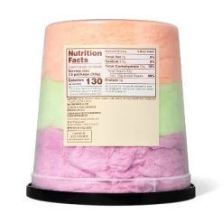 Halloween Orange, Green Apple And Grape Cotton Candy Layer Cake - 3.5oz - Favorite Day™