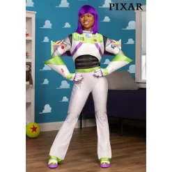 HalloweenCostumes.com X Small Disney & Pixar Women's Buzz Lightyear Halloween Costume, Purple/White/Green -Target GUEST cc1125c0 1926 4932 8494 2f9add7d1323