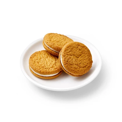 Fall Harvest Pumpkin Cheesecake Sandwich Cookies - 10.6oz - Favorite Day™ 4 Fall Harvest Pumpkin Cheesecake Sandwich Cookies - 10.6oz - Favorite Day™ - Image 2
