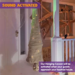 Joyfy 65" Halloween Hanging Cocoon Corpses Props Outdoor, Halloween Decoration Body Prop Corpses Skeleton With Lights&LED Eyes&Sound -Target GUEST cc7c9d47 5b22 4725 8b07 bd3d51702d60