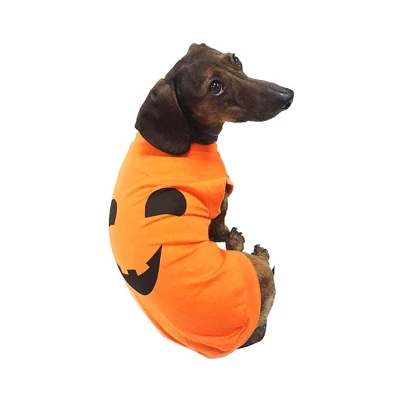 Midlee Pumpkin Face Dog Shirt Costume 3 Midlee Pumpkin Face Dog Shirt Costume
