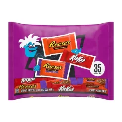 Reese's Kit Kat Assorted Halloween Candy Snack Size - 19.92oz/35pc