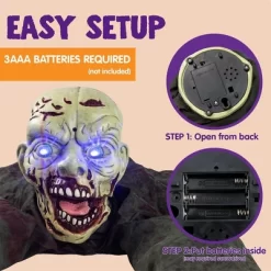 Joyfy Halloween Outdoor Decoration Animated Zombie Groundbreaker With Flashing Eyes For Halloween Yard, Lawn, Patio, Haunted House Decor 14 Joyfy Halloween Outdoor Decoration Animated Zombie Groundbreaker With Flashing Eyes For Halloween Yard, Lawn, Patio, Haunted House Decor -Target GUEST d03ea2ea ee62 4c98 aa19 c3361e5496b6