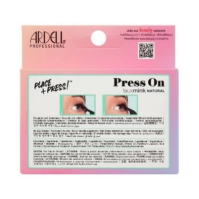 Ardell Press-On False Mini Faux Mink Natural False Eyelash - 12pc 3 Ardell Press-On False Mini Faux Mink Natural False Eyelash - 12pc