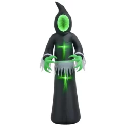 Whisen Inflatable Halloween Decoration Mirror Face Ghost, Blow Up Outdoor LED Yard Display, Waterproof - Black -Target GUEST d2e48b5e 307f 46b8 a587 765364001132