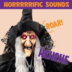 Joyfy 47” Halloween Animated Witch Decoration, Scary Hanging Ghost Halloween Animatronics Decor Prop For Haunted House Yard Garden Decorations -Target GUEST d39d8898 d685 4e33 b40b 75fdf4bcc2f7