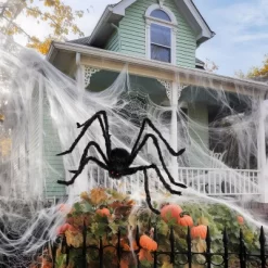 Joyfy Halloween Spider Web With Giant Spider Set,Realistic Hairy Spiders,400 Sq Ft Spider Web,Outdoor Decorations And Yard Party Decor Supplies -Target GUEST d411bf3a f86a 4b7d 8dbc 820eea7cdc7f