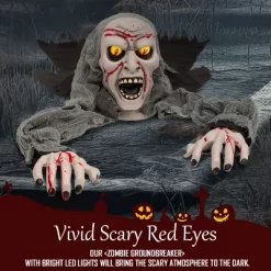 Joyfy Halloween Outdoor Decoration Light-Up Zombie Groundbreaker With Sound, Halloween Decorations For Graveyard Haunted House Lawn Yard Party Decor -Target GUEST d449c239 f2a6 4b91 b43e b4dbbee12884