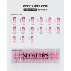 BTArtboxnails XCOATTIP® Press-On Nails - Pink Pastel Collection -Square Nails -150ct 17 BTArtboxnails XCOATTIP® Press-On Nails - Pink Pastel Collection -Square Nails -150ct -Target GUEST d4974809 2dae 491d a25c 47c3d382bed1