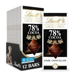 Lindt 4/6/12 Bars, Excellence 78% Cocoa Dark Chocolate 3.5oz Full Size Candy Bar -Target GUEST d4ba7ceb a06d 4c5c ae1e 15cdfeadda9a