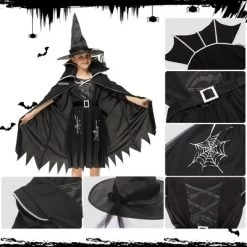 Garvee Black Witch Costume For Girls--Halloween Plush Witch Dress With Hat -Target GUEST d60e1ad4 a8da 49f9 9141 b739c4abccb1