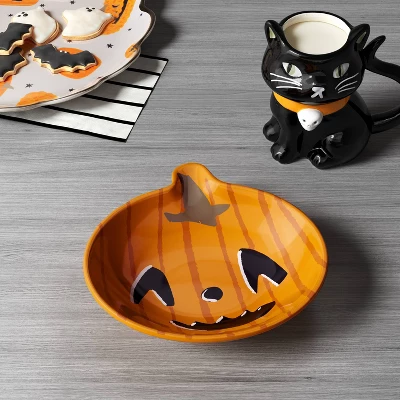 7.3 Fl Oz Melamine Figural Pumpkin Cereal Bowl - Hyde And EEK! Boutique™ 3 7.3 Fl Oz Melamine Figural Pumpkin Cereal Bowl - Hyde And EEK! Boutique™