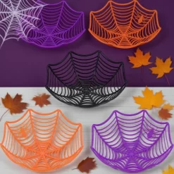 Joyfy 5pcs Halloween Plastic Spider Web Bowls Candy Basket, Candy Bowl Tableware Decorations, Halloween Candy Dish Trick Or Treat Party Supplies -Target GUEST d7c1ff39 9796 4aeb a87f a19fe3b03c45