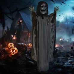 74" Life Size Outdoor Halloween Decorations Skeleton Witch, Animated Prop Animatronic Decor With Sound And Motion Activated, Light Up Eyes And Chest -Target GUEST da39e566 1b5b 43b9 9540 d6cab9ae7e3c