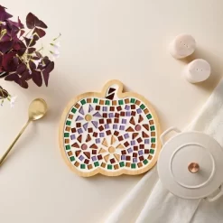 Halloween Craft Mosaic Pumpkin Trivet Kit - Mondo Llama™