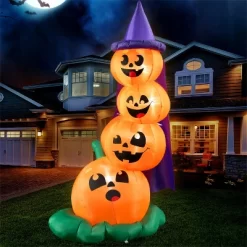 Joyfy 6 FT Tall Halloween Inflatable Outdoor Decorations, Stacked Pumpkins Inflatable With LEDs For Halloween Party Yard Garden Lawn Decoration -Target GUEST da91450d 1d92 47af af81 e0c8a7daf871