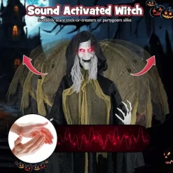 Costway 8.2 Ft Halloween Standing Witch Voice Activated Animatronic Ghost With Lighted Eyes -Target GUEST daa33b71 b4ef 4f49 9b6c 29d980a3dd46