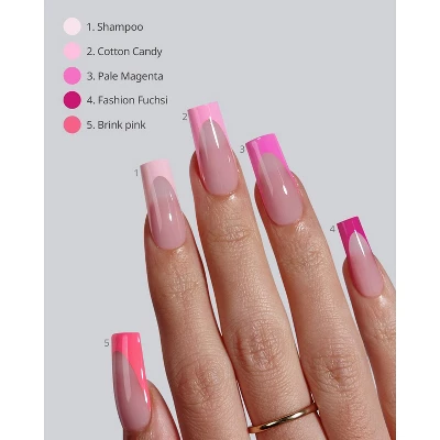 BTArtboxnails XCOATTIP® Press-On Nails - Pink Pastel Collection -Square Nails -150ct 8 BTArtboxnails XCOATTIP® Press-On Nails - Pink Pastel Collection -Square Nails -150ct - Image 6
