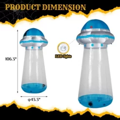 Syemin Decorative Holiday Scene Props Halloween Inflatable UFO Yard Decoration, Fun Tall Blow Up Yard Decor Outdoor, Multicolored, 43.3"*43.3"*106.3" 8 Syemin Decorative Holiday Scene Props Halloween Inflatable UFO Yard Decoration, Fun Tall Blow Up Yard Decor Outdoor, Multicolored, 43.3"*43.3"*106.3" -Target GUEST db352519 0100 462e a2e6 c36b17d7c220