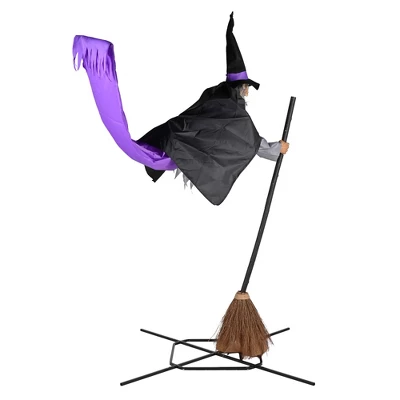 Yescom 9Ft Animatronics Flying Witch Hovering Broom Animated Halloween Outdoor Decoration Motion Activated AC 110-240V 2025 Party Outdoor Decor 8 Yescom 9Ft Animatronics Flying Witch Hovering Broom Animated Halloween Outdoor Decoration Motion Activated AC 110-240V 2025 Party Outdoor Decor - Image 6