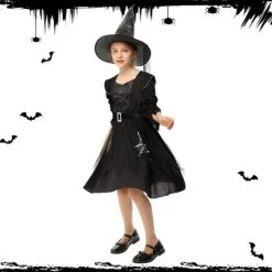 Garvee Black Witch Costume For Girls--Halloween Plush Witch Dress With Hat -Target GUEST dd0868d8 578d 46ef 9a42 439e9636ce87