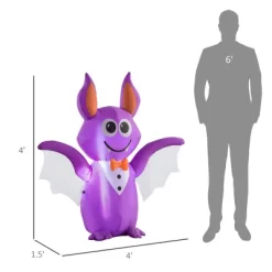 ACEPANO 48.50 In. H Halloween Inflatable Outdoor Bat Decoration For Garden, Lawn, Party & Festival-Purple -Target GUEST dd39a0e6 75b7 4174 bcfb 8a3cabe78a33