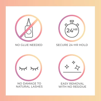 KISS Products ImPRESS Press-On False Eyelashes - Curly - 90ct 7 KISS Products ImPRESS Press-On False Eyelashes - Curly - 90ct - Image 5