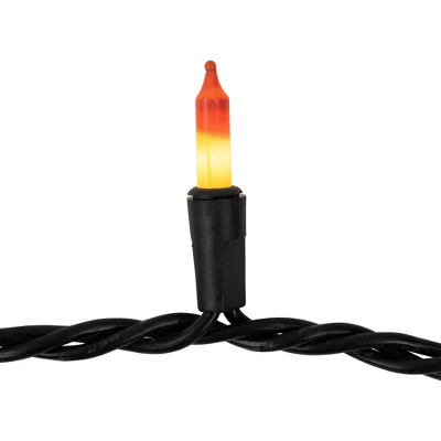 Northlight Candy Corn Mini Halloween Light Set Yellow And Orange 9.5' Black Wire - 50ct 6 Northlight Candy Corn Mini Halloween Light Set Yellow And Orange 9.5' Black Wire - 50ct - Image 4