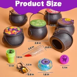 Fun Little Toys 144pcs Prefilled Cauldrons With Halloween Toy Witch Fingers Rings Stickers Stamps Bouncy Balls, Bulk Mini Cauldrons Gifts -Target GUEST e0553aea 993c 4c8f 9221 f86fd1669a0e