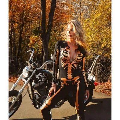 Tipsy Elves Form Fitting Skeleton Bodysuits For Halloween - Sexy Skeleton Costume - Women's White Skeleton Bodysuit Halloween Costume Size Large 3 Tipsy Elves Form Fitting Skeleton Bodysuits For Halloween - Sexy Skeleton Costume - Women's White Skeleton Bodysuit Halloween Costume Size Large