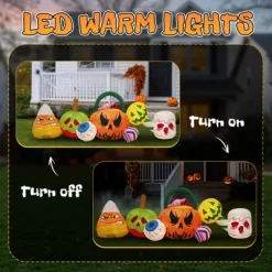Syemin Decorative Holiday Scene Props 8FT Halloween Inflatables Pumpkins Eyeball Candy Outdoor Decor, Blow Up Yard Decor, Multicolored, 96"*30"*30" -Target GUEST e0bb75a4 1958 414d a1c2 fa493b34917e