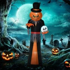 Syemin Decorative Holiday Scene Props 12ft Halloween Inflatables Outdoor Decoration Pumpkin Reaper Outdoor Blow Up Yard Decor, Orange, 48"*53.3"*143" 8 Syemin Decorative Holiday Scene Props 12ft Halloween Inflatables Outdoor Decoration Pumpkin Reaper Outdoor Blow Up Yard Decor, Orange, 48"*53.3"*143" -Target GUEST e1af5017 7df7 427c 9455 06e15593899a