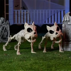 Joyfy 2 PCS 16" Halloween Decoration Dog Puppy Skeleton Full Body Posable For Spooky Scene Decor Halloween Party Favors Haunted House Graveyard Props -Target GUEST e360c6ad ea63 4aff 8f50 7ee840a145fb