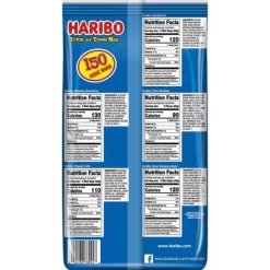 Haribo Halloween Trick Or Treat Mix Gummy Mini Bags - 63oz/150ct