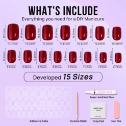 BTArtbox Press-On Nails - Hot Love - XS Square - 30ct -Target GUEST e3d09f9d ae64 4763 9488 a023cf45fc25