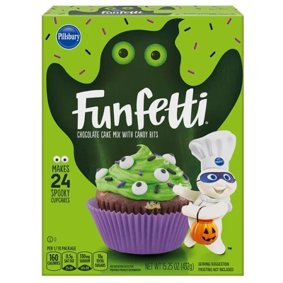 Pillsbury Funfetti Halloween Chocolate Cake Mix With Candy Bits - 15.25oz 8 Pillsbury Funfetti Halloween Chocolate Cake Mix With Candy Bits - 15.25oz - Image 6
