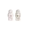 Transpac Ceramic Mummy Salt And Pepper Shaker Set Of 2 Halloween Home Decorations