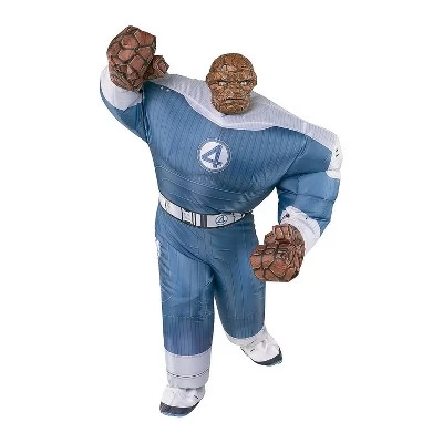 JAZWARES Fantastic Four Adult's Halloween Costume Jumpsuit - Blue One Size 3 JAZWARES Fantastic Four Adult's Halloween Costume Jumpsuit - Blue One Size