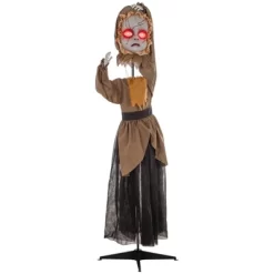 HOMCOM Halloween Doll With Simulated Wound Cracks, Animatronic Prop W/ Light Up Eyes For Party -Target GUEST e6b9d3c9 49c4 4655 8442 570e200cadec