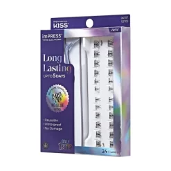 KISS Products ImPRESS Long Lasting Press-On Self Adhesive False Eyelashes - Demi Edgy - 24ct -Target GUEST e8634354 f260 41c0 bfc7 148dceff8514