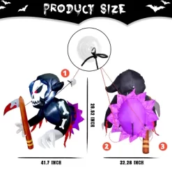 3.5FT Halloween Decorations Outside - Inflatable Decor Outdoor Window Breaker Skeleton Grim Reaper Build-in LED For Decoration Party Decor -Target GUEST e88e8912 9de8 4834 85c9 43b65069effe