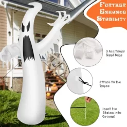 Costway 12ft Halloween Inflatable Ghost Quick Blow Up W/LED Lights Outdoor Yard Scary Decoration -Target GUEST e8a319d3 794a 4851 9a2c 390402bcbdbf