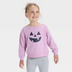 Toddler Girls' Halloween French Terry Pullover - Cat & Jack™ Lavender -Target GUEST e9866293 afee 4f3c 8220 1fc6f6f75440