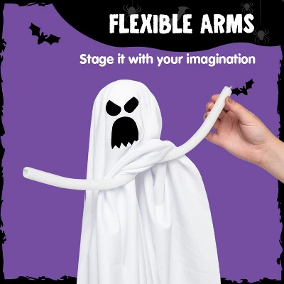 Joyfy 5 Pcs Halloween 27.5'' Hanging Ghost Decoration,Halloween Decor,Front Yard Patio Lawn Garden Outdoor And Holiday Porch Haunted House Tree Décor 4 Joyfy 5 Pcs Halloween 27.5'' Hanging Ghost Decoration,Halloween Decor,Front Yard Patio Lawn Garden Outdoor And Holiday Porch Haunted House Tree Décor - Image 2