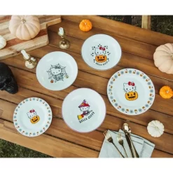 Silver Buffalo Sanrio Hello Kitty Pumpkin Boo 9-Inch Ceramic Coupe Dinner Bowl -Target GUEST ea9252c6 e07b 4a5f 9ac8 4fbd0a39936f