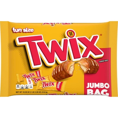 Twix Halloween Chocolate Caramel Cookie Bars Fun Size - 18.28oz 3 Twix Halloween Chocolate Caramel Cookie Bars Fun Size - 18.28oz