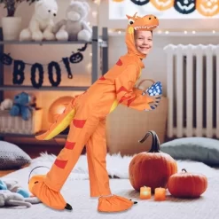 Garvee Dinosaur Costume With Hat, Children Dinosaur Dress Up Party Role Play And Cosplay (Orange,M) -Target GUEST ec61f085 e525 484b b6b0 ad62908151d8