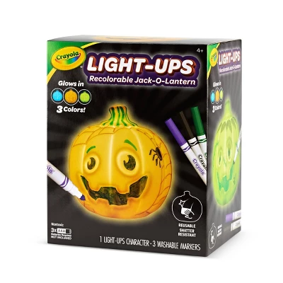 Crayola Light Ups Jack O Lantern: Drawing & Coloring Kit For Kids, Includes Washable Markers, Requires 3 AAA Batteries 4 Crayola Light Ups Jack O Lantern: Drawing & Coloring Kit For Kids, Includes Washable Markers, Requires 3 AAA Batteries - Image 2