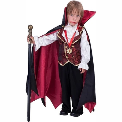 Joyfy Halloween Gothic Vampire Costume For Boys – Elegant & Spooky Role-Play Set (Cape, Vest & Bow Tie Included!) 4 Joyfy Halloween Gothic Vampire Costume For Boys – Elegant & Spooky Role-Play Set (Cape, Vest & Bow Tie Included!) - Image 2