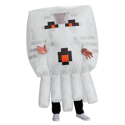 Disguise Minecraft Adult's Ghast Inflatable Halloween Costume Jumpsuit - White - One Size Fits Most 3 Disguise Minecraft Adult's Ghast Inflatable Halloween Costume Jumpsuit - White - One Size Fits Most